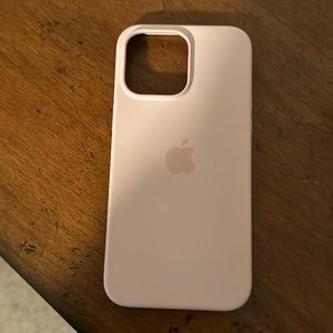 Light Pink iPhone 14 Pro Max silicone Apple case